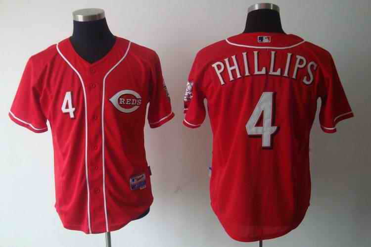 Reds 4 Phillips Red Jerseys