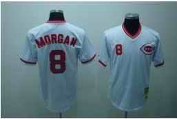 Reds 8 Joe Morgan White Jerseys
