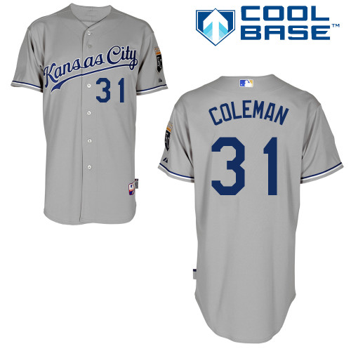 Royals 31 Coleman Grey Cool Base Jerseys