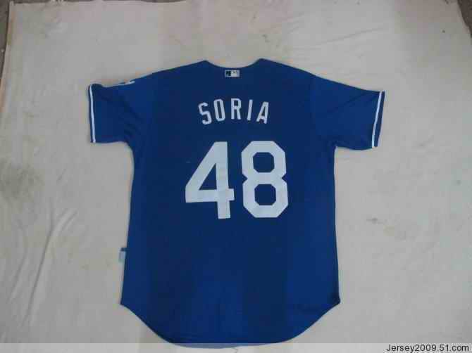 Royals 48 Soria dark blue Jerseys