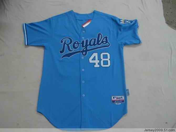 Royals 48 Soria light blue Jerseys
