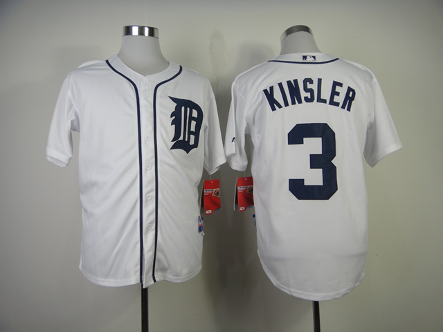 Tigers 3 Kinsler White Jerseys