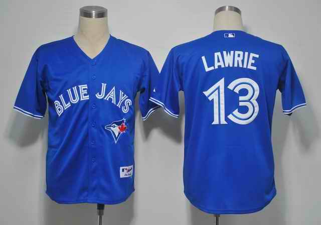 Toronto Blue Jays 13 Brett Lawrie Blue jerseys