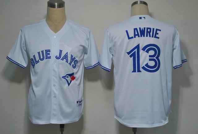 Toronto Blue Jays 13 Brett Lawrie White jerseys