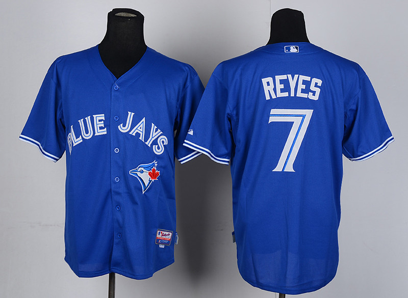 Toronto Blue Jays 7 Reyes Blue Jerseys