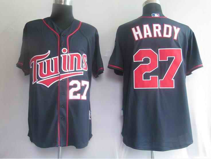 Twins 27 J.Hardy blue Jerseys