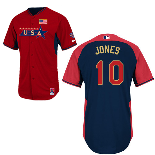 USA 10 Jones Red 2014 Future Stars BP Jerseys