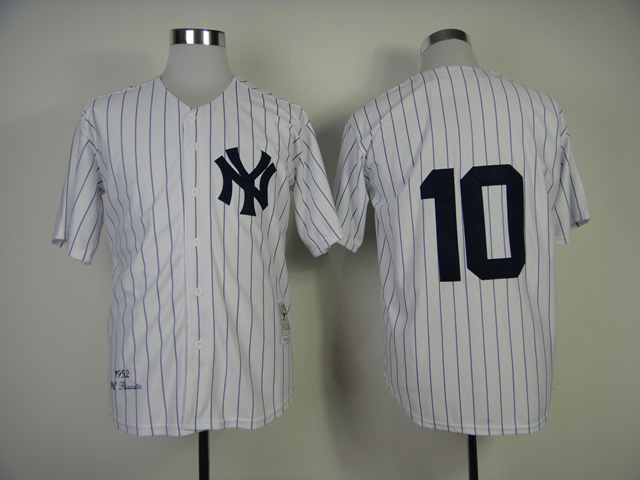 Yankees 10 Rizzuto 1952 White Jerseys