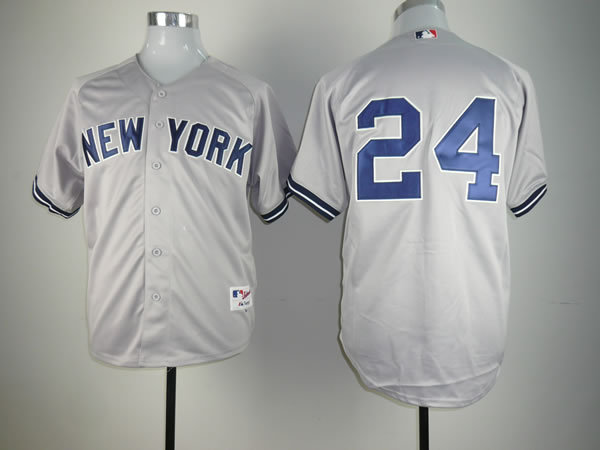 Yankees 24 Cano Grey Jerseys