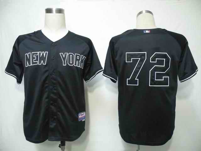 Yankees 72 black Jerseys