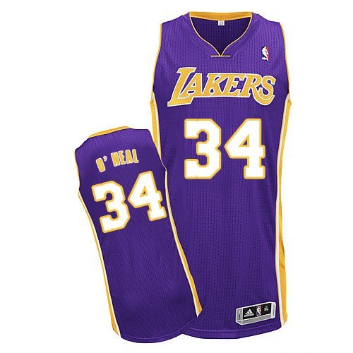 Lakers 34 O'Neal Purple Swingman Jersey