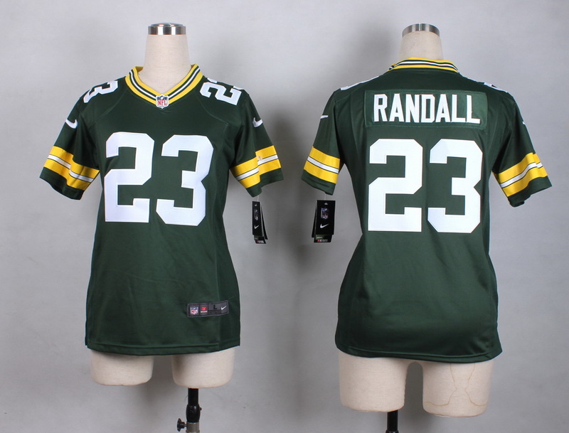Nike Packers 23 Damarious Randall Green Women Game Jersey