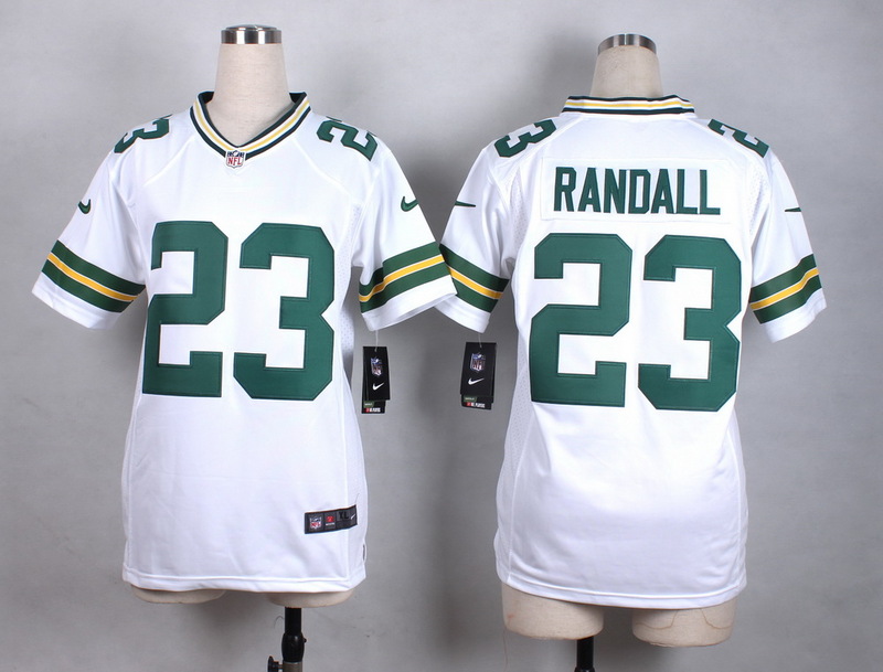 Nike Packers 23 Damarious Randall White Women Game Jersey