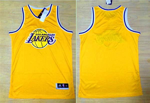 Lakers Yellow Primary Logo Swingman Jersey