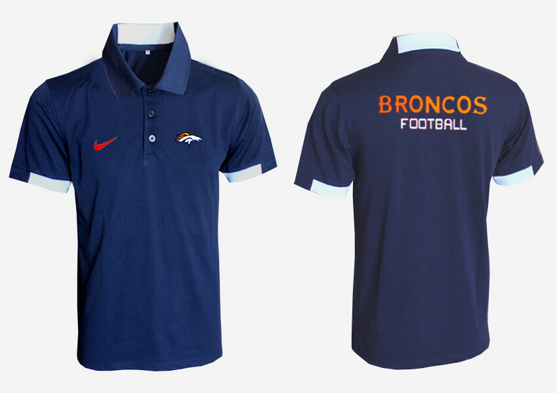 Nike Broncos D.Blue Polo Shirt
