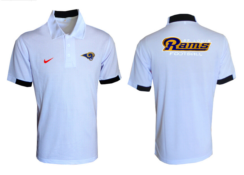 Nike Rams White Polo Shirt