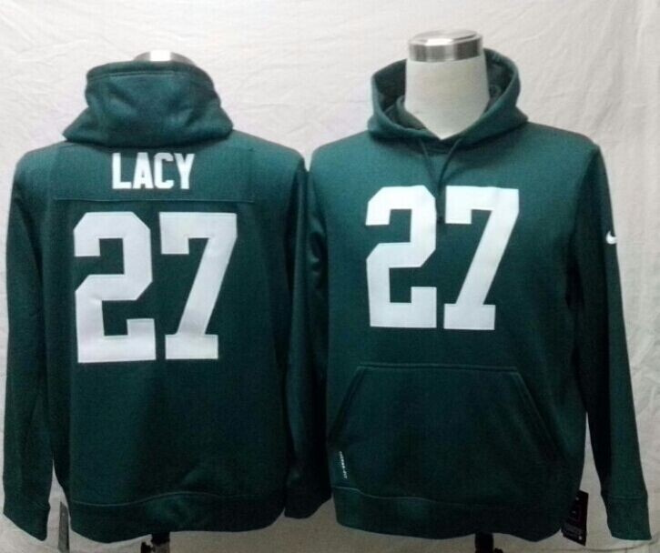 Nike Packers 27 Lacy Green Hooded Jerseys
