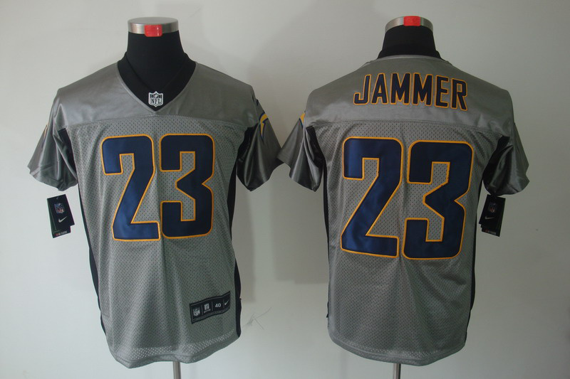 Nike Chargers 23 Jammer Grey Elite Jerseys