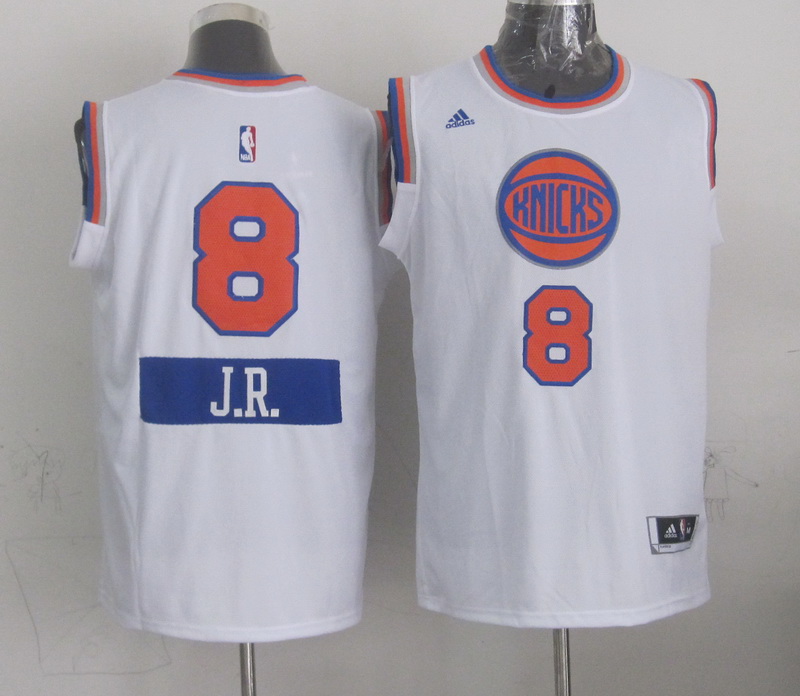 Knicks 8 J.R. Smith White 2014-15 Christmas Day Swingman Jerseys