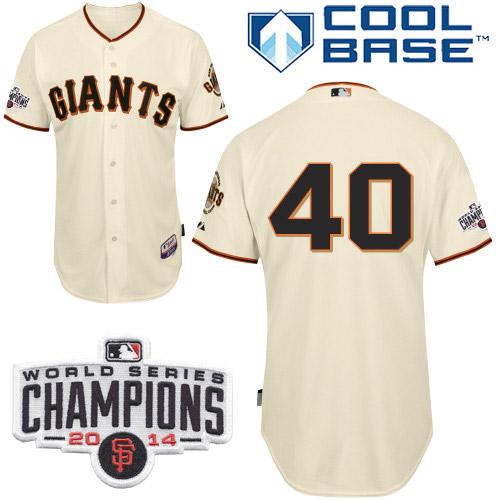 Giants 40 Cream Bumgarber 2014 World Series Champions Cool Base Jerseys