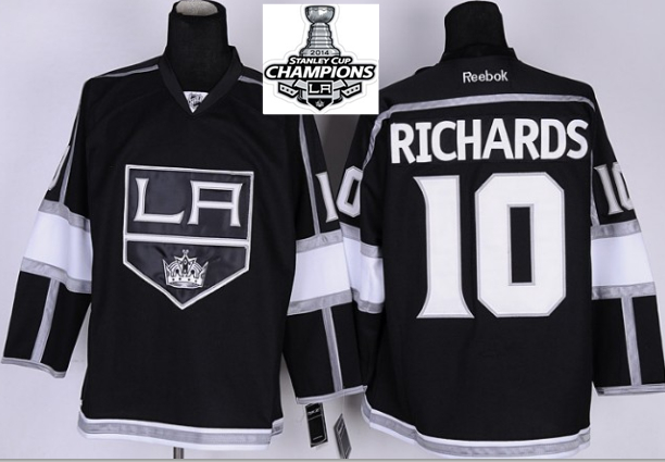 Kings 10 Richards Black 2014 Stanley Cup Champions Jerseys