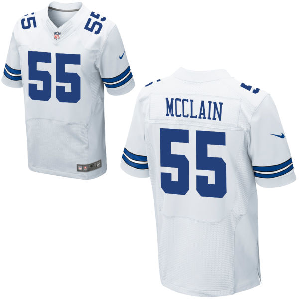 Nike Cowboys 55 Rolando McClain White Elite Jersey