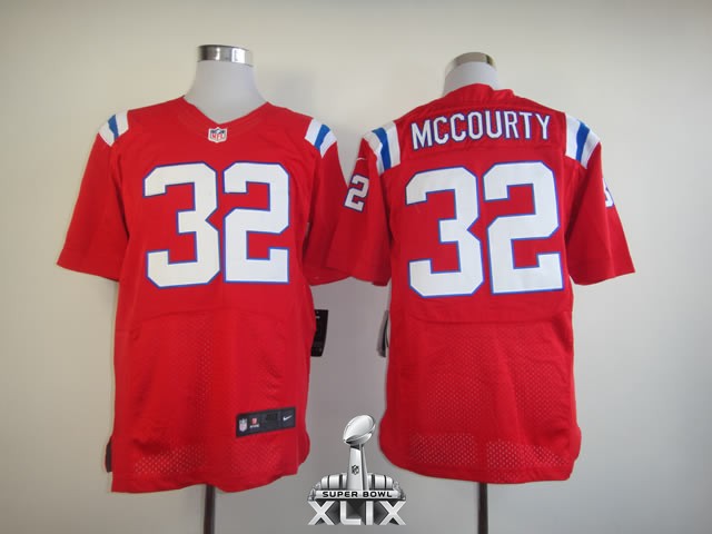 Nike Patriots 32 Mccourty Red Elite 2015 Super Bowl XLIX Jerseys