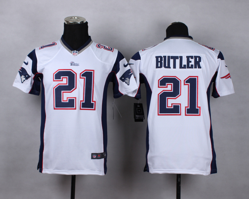 Nike Patriots 21 Butler White Youth Game Jerseys