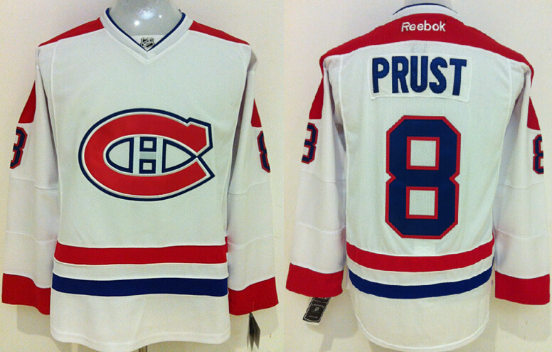 Canadiens 8 Prust White Jerseys
