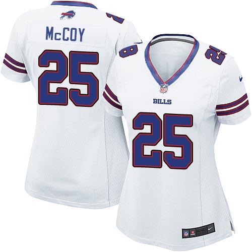 Nike Bills 25 LeSean McCoy Royal White Women Game Jerseys