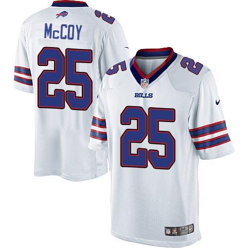Nike Bills 25 LeSean McCoy White Youth Game Jerseys