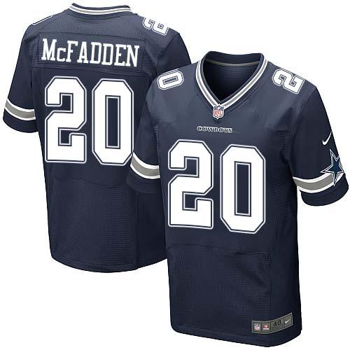 Nike Cowboys 20 Darren McFadden Blue Elite Jerseys