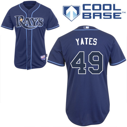 Rays 49 Yates Dark Blue Cool Base Jerseys