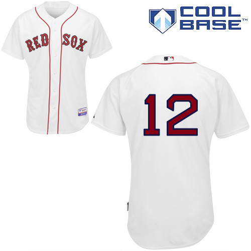 Red Sox 12 Mike Napoli White Cool Base Jerseys