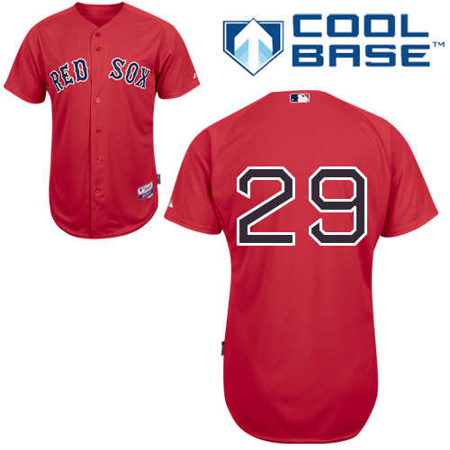 Red Sox 29 Daniel Nava Red Cool Base Jerseys
