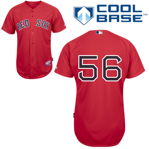 Red Sox 56 Joe Kelly Red Cool Base Jerseys