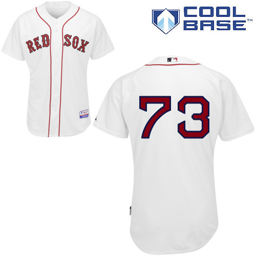 Red Sox 73 Bryce Brentz White Cool Base Jerseys