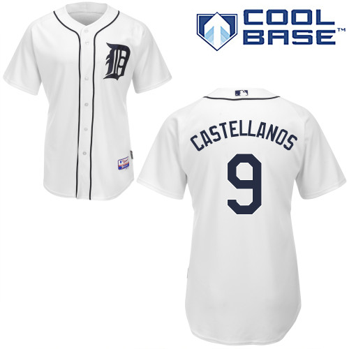 Tigers 9 Nick Castellanos White Cool Base Jerseys