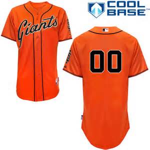 San Francisco Giants Orange Customized Jersey