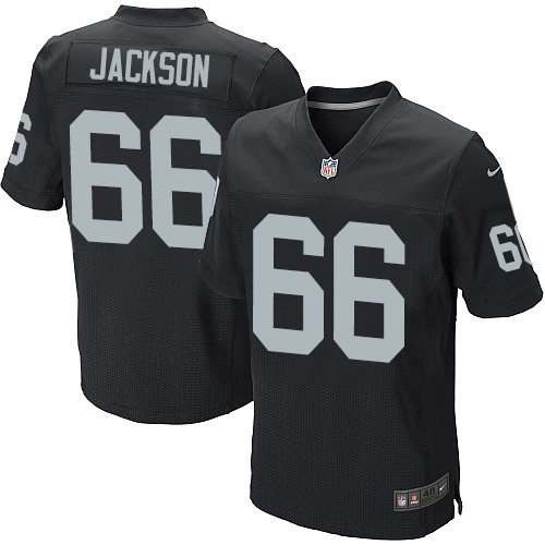 Nike Raiders 66 Gabe Jackson Black Elite Jersey