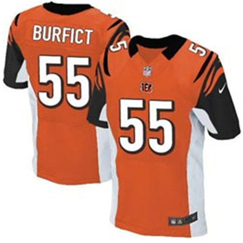Nike Bengals 55 Burfict Orange Elite Big Size Jersey