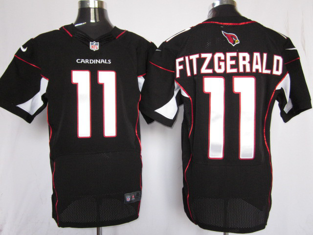 Nike Cardinals 11 Fitzgerald Black Elite Big Size Jersey