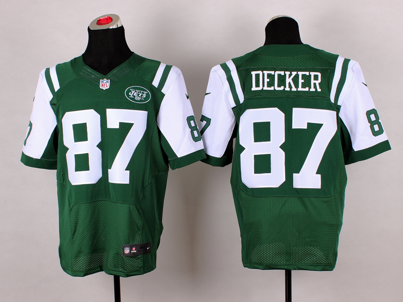 Nike Jets 87 Decker Green Elite Big Size Jersey