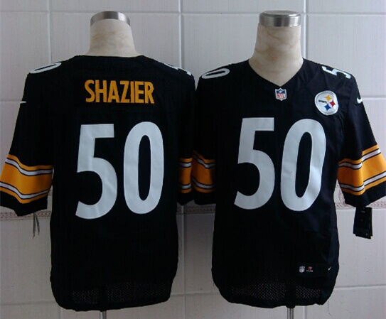 Nike Steelers 50 Shazier Black Elite Big Size Jersey