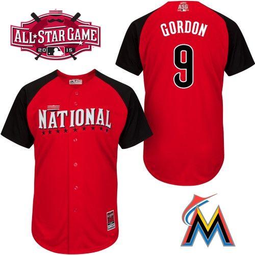 National League Marlins 9 Gordon Red 2015 All Star Jersey