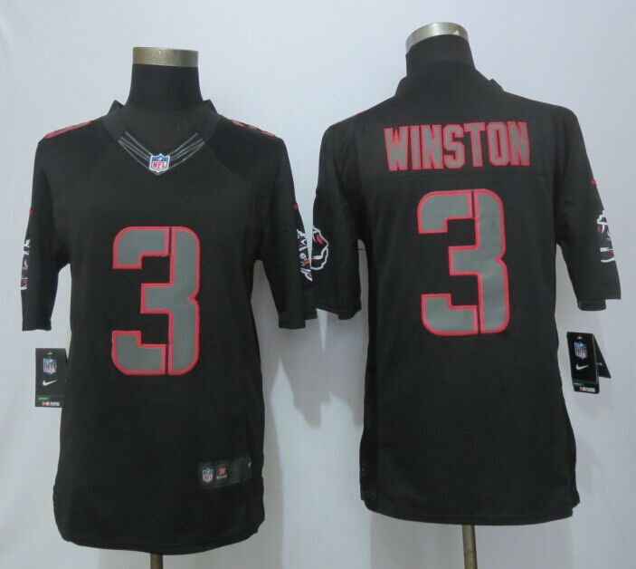 Nike Buccaneers 3 Winston Black Impact Limited Jersey