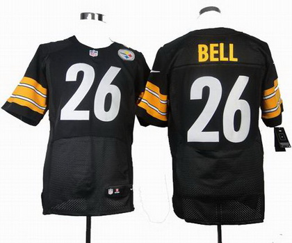 Nike Steelers 26 Le'Veon Bell Black Elite Jersey