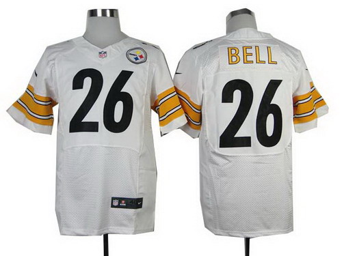 Nike Steelers 26 Le'Veon Bell White Elite Jersey