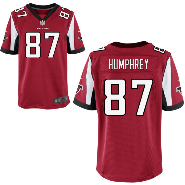 Nike Falcons 87 Claude Humphrey Red Elite Jersey
