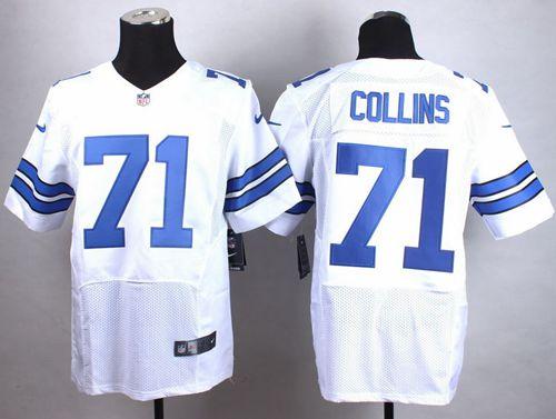 Nike Cowboys 71 La'el Collins White Elite Jersey